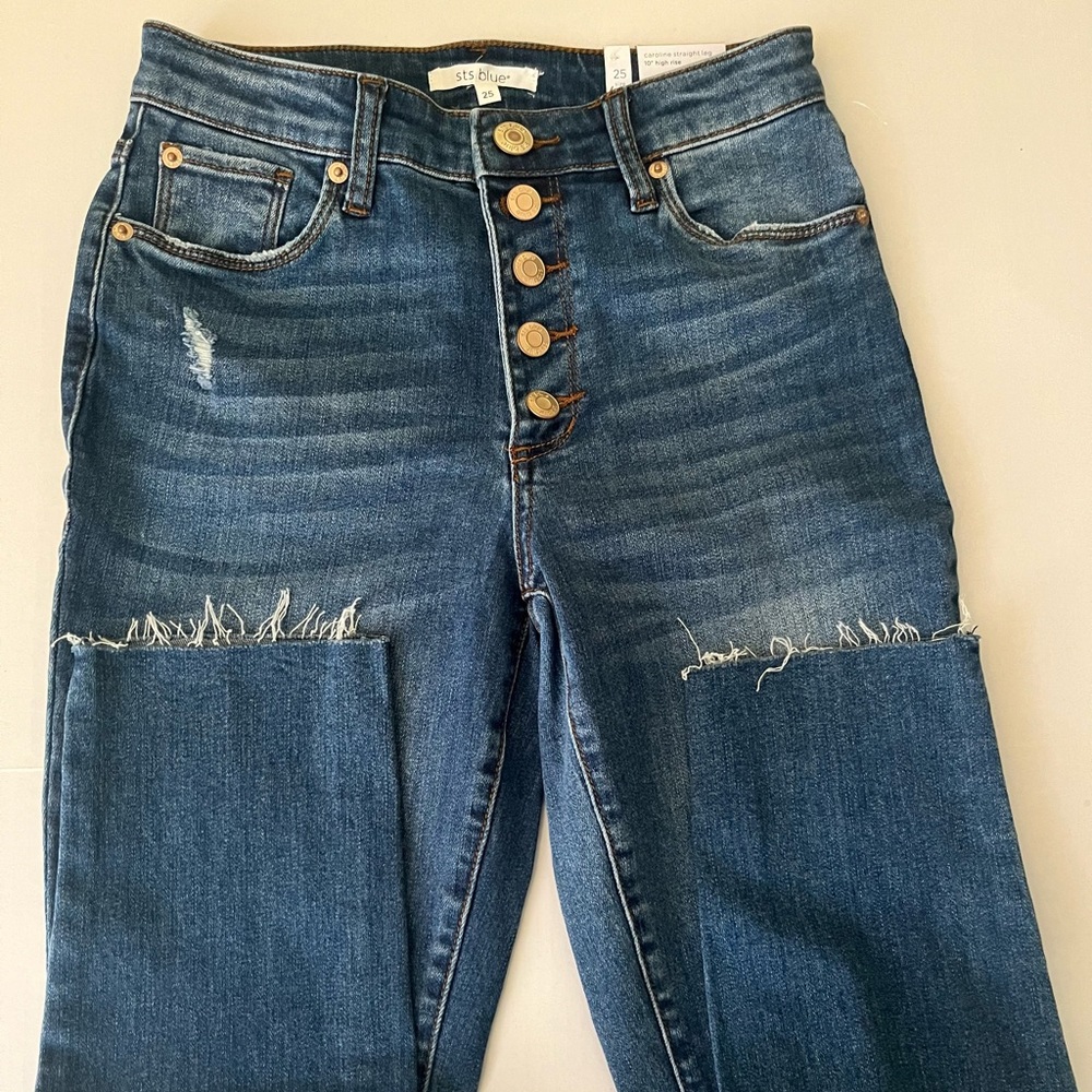 Sts Blue Women’s Caroline Straight Leg 10” High Rise Jeans